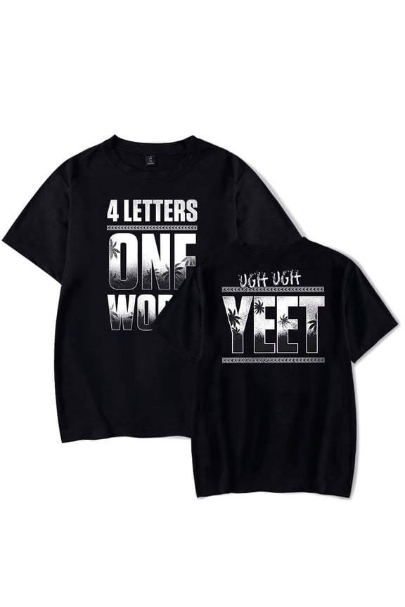 Jey Uso Four Letters One Word T-shirt Men Women Round Neck Short Sleeve Tee Casual Streetwear Tops