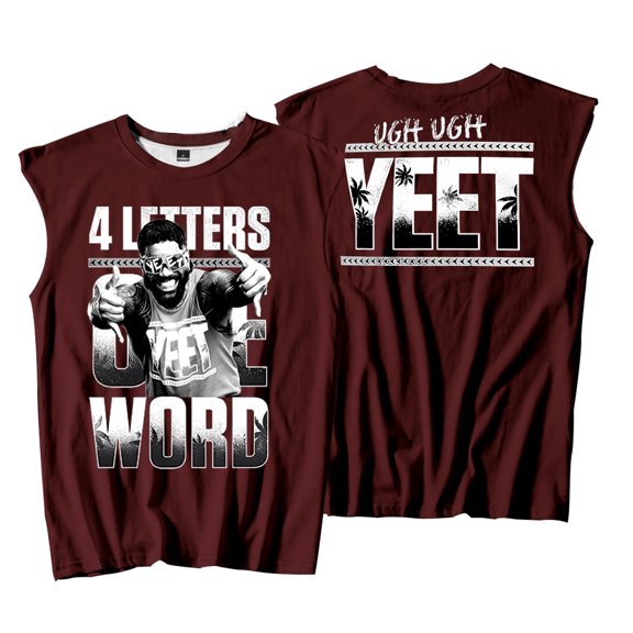 Jey Uso Four Letters One Word Tank Tops Sleeveless Gym Vest Women Men Outdoor Streetwear Tops
