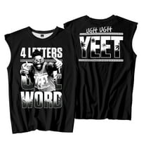 Jey Uso Four Letters One Word Tank Tops Sleeveless Gym Vest Women Men Outdoor Streetwear Tops