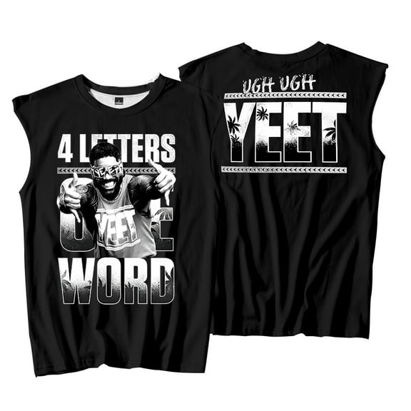 Jey Uso Four Letters One Word Tank Tops Sleeveless Gym Vest Women Men Outdoor Streetwear Tops