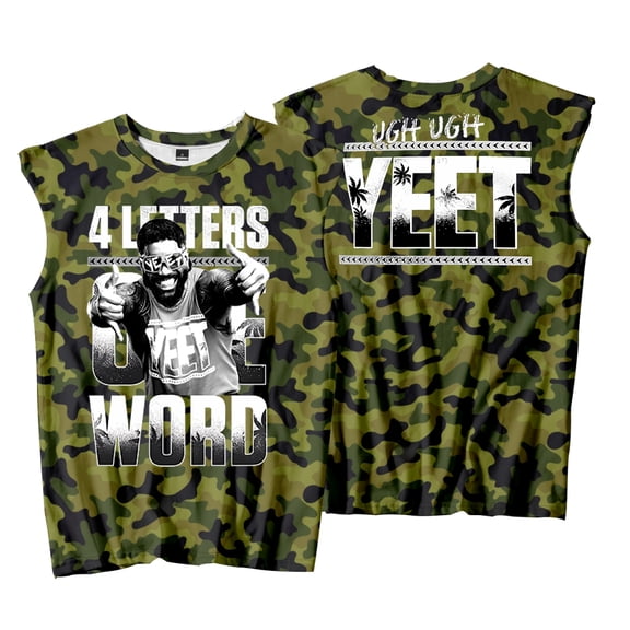 Jey Uso Four Letters One Word Tank Tops Sleeveless Gym Vest Women Men Outdoor Streetwear Tops