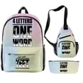 thumbnail image 1 of Jey Uso Four Letters One Word Yeet 3pcs/set Backpack Shoulder Bag Women Men Outdoor Rucksack Travel Bags, 1 of 2