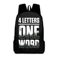 thumbnail image 1 of Jey Uso Four Letters One Word Yeet Backpack Casual Rucksack Women Men Outdoor Daypack 3D Packsack, 1 of 2