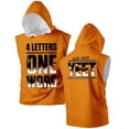 thumbnail image 1 of Jey Uso Four Letters One Word Yeet Hooded Tank Tops Women Men Sleeveless Hoodie Sport Gym Vest, 1 of 4