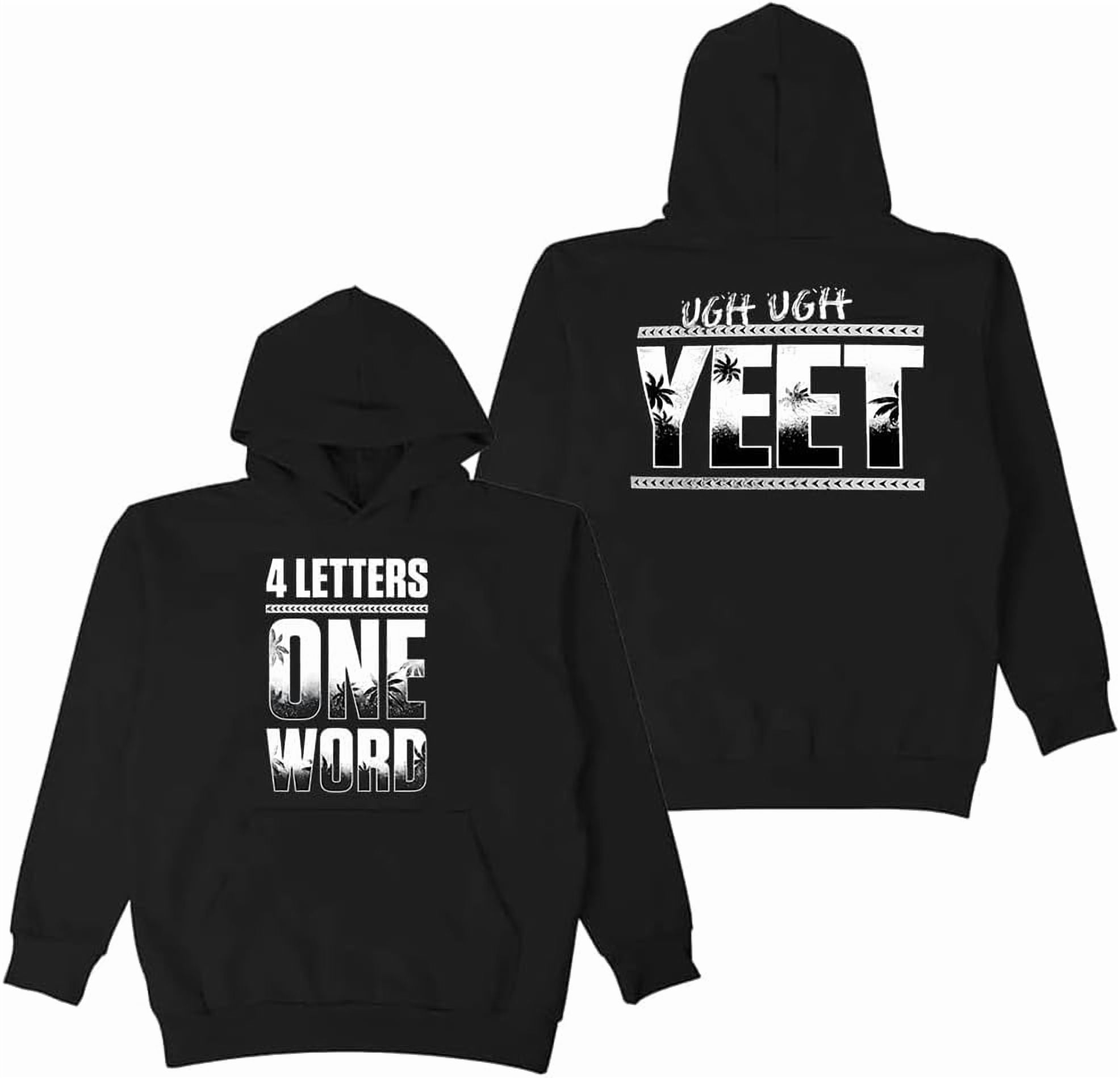 Jey Uso Four Letters One Word Yeet Hoodie 2025 New Logo Long Sleeve ...
