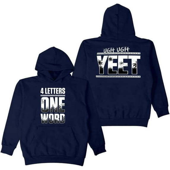 Jey Uso Four Letters One Word Yeet Hoodie 2025 New Logo Long Sleeve Streetwear Women Men Hooded Sweatshirts
