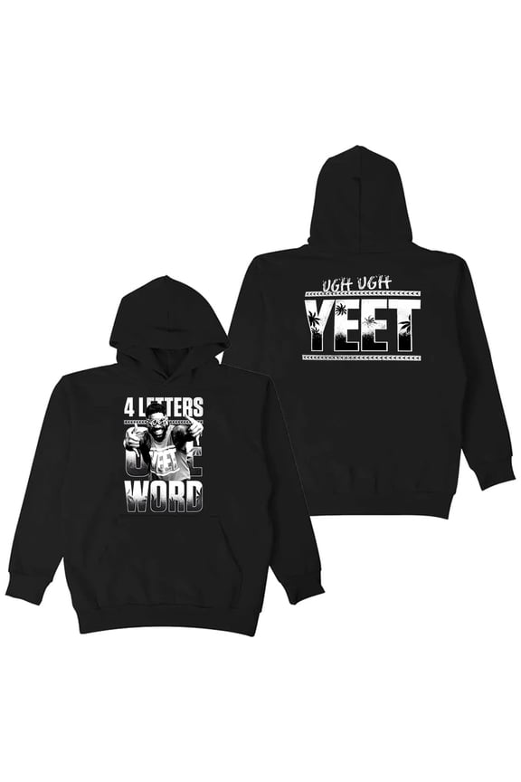 Jey Uso Four Letters One Word Yeet Hoodie Long Sleeve Streetwear Women Men Hooded Sweatshirts