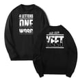 thumbnail image 1 of Jey Uso Four Letters One Word Yeet Merch Crewneck Long Sleeve Streetwear Women Men Sweatshirts, 1 of 3