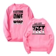 thumbnail image 1 of Jey Uso Four Letters One Word Yeet Merch Crewneck Long Sleeve Streetwear Women Men Sweatshirts, 1 of 3