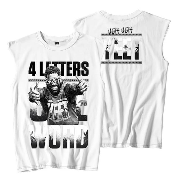 Jey Uso Four Letters One Word Yeet Sleeveless T-Shirts Tank Tops Women Men Fashion Streetwear Tee