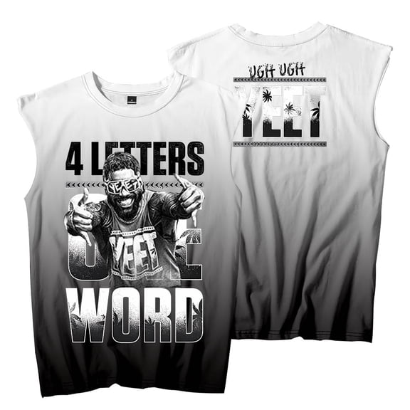 Jey Uso Four Letters One Word Yeet Sleeveless T-Shirts Tank Tops Women Men Fashion Streetwear Tee