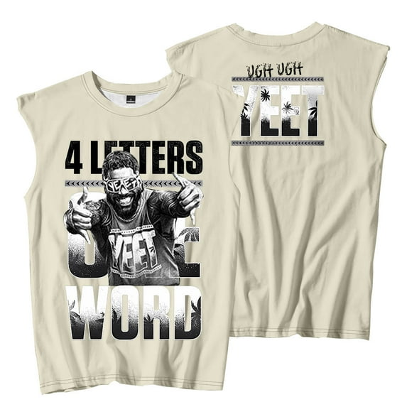 Jey Uso Four Letters One Word Yeet Sleeveless T-Shirts Tank Tops Women Men Fashion Streetwear Tee
