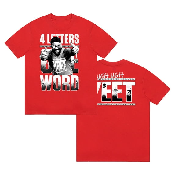 Jey Uso Four Letters One Word Yeet T-shirt Crewneck Short Sleeve Cotton Tee Women Men Streetwear Tops