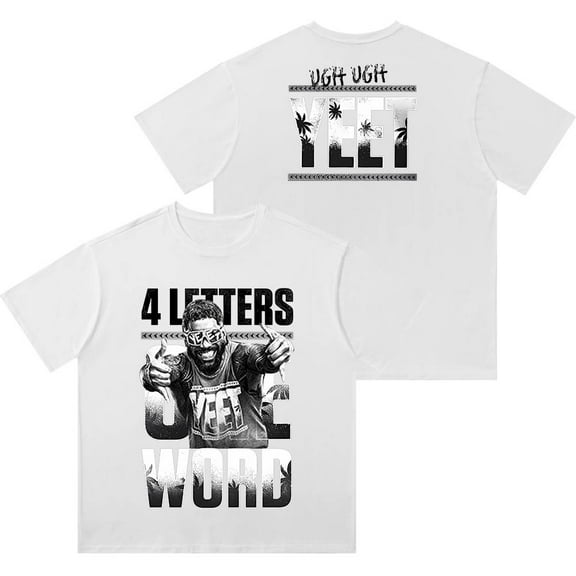 Jey Uso Four Letters One Word Yeet Vintage Wash T-Shirts Women Men Cotton Short Sleeve Tee