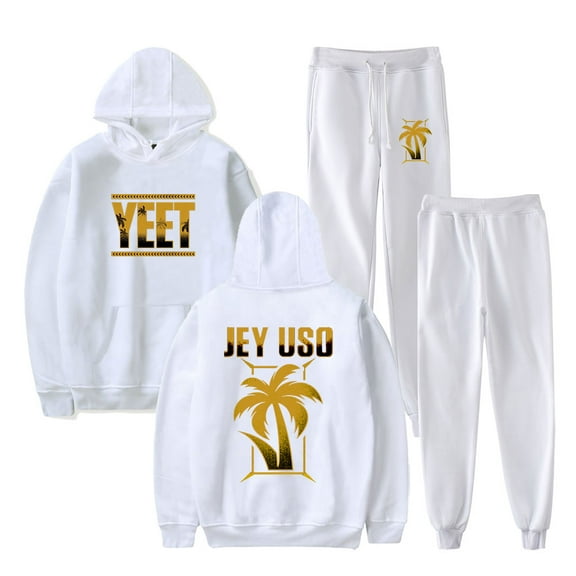 Jey Uso Golden Yeet Logo Hoodies Jogger Pants Cosplay Women Men Fashion Streetwear Sweatshirts