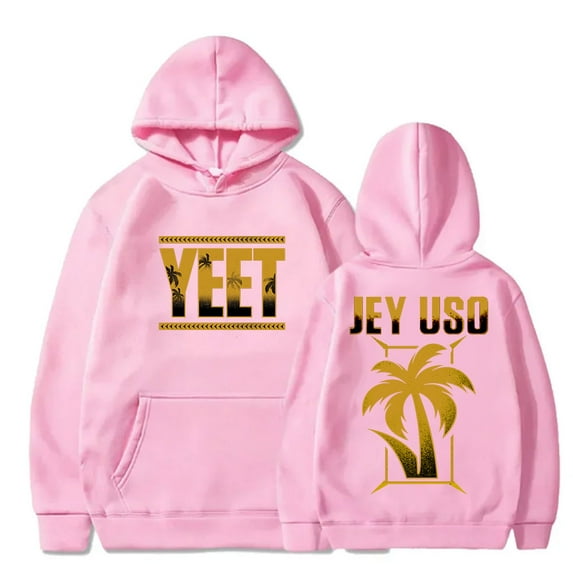 Jey Uso Golden Yeet Logo Merch Long Sleeve Hoodies Cosplay Unisex Fashion HipHop Streetwear Sweatshirts Pullovers