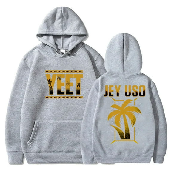 Jey Uso Golden Yeet Logo Merch Long Sleeve Hoodies Cosplay Unisex Fashion HipHop Streetwear Sweatshirts Pullovers
