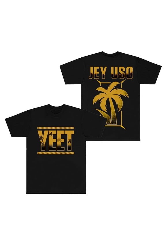 Jey Uso Golden Yeet Logo Merch T-Shirts Cosplay Women Men Fashion Streetwear Short Sleeve Tee Top