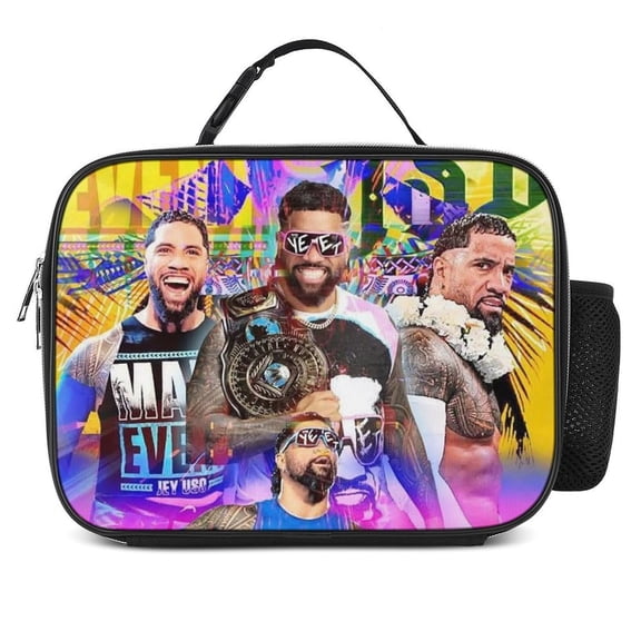 Jey Uso Lunch Bag Insulated, Lunch Box Bag Reusable Lunch Tote Bag, Lunch Box Container Bag Insulated for Work, Office, Travel, Picnic