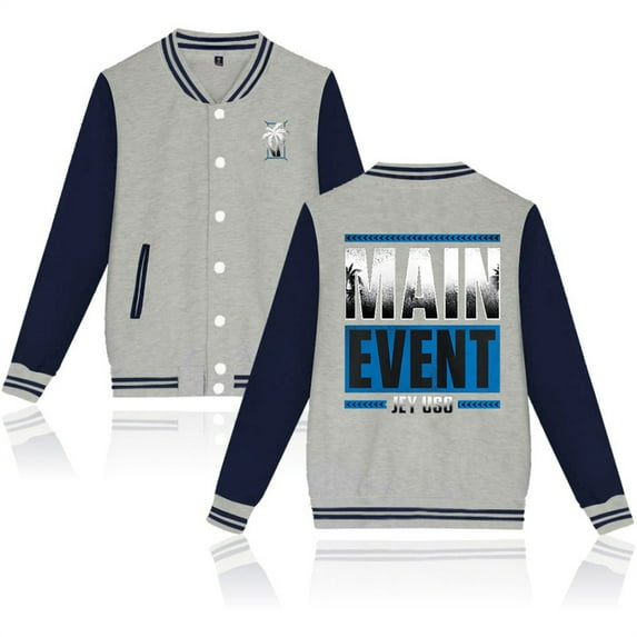 Jey Uso Main Event Baseball Jacket Fashion Baseball Uniform Women Men Casual Jackets