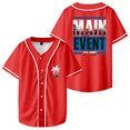 thumbnail image 1 of Jey Uso Main Event Baseball Shirt Fashion Jersey Unisex Short Sleeve V Neck Tops, 1 of 2