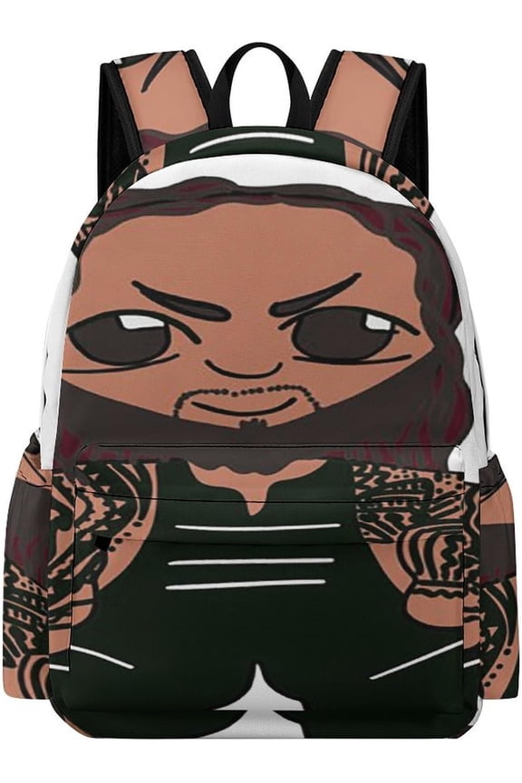 Jey-Uso Merch Backpack Oxford Laptop Bags Professional Wrestler Large Capacity Packsack16.5x 11.8 X 5.9 Inch