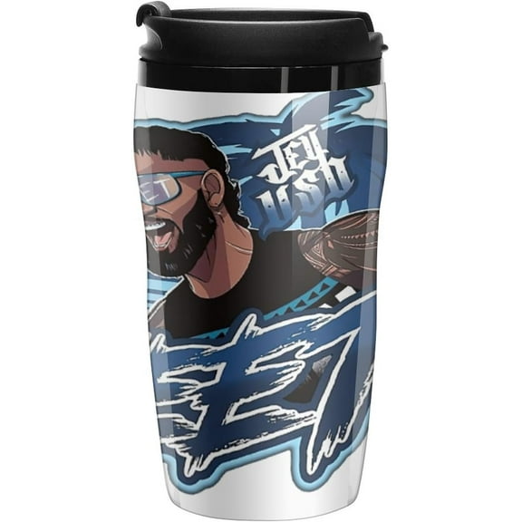 Jey Uso Merch Coffee Mug With Lids Thermos Plastic Travel Cup Reusable Cups For Hot And Cold Drink 250ml