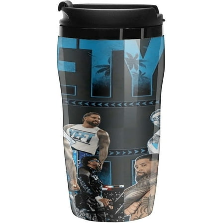 Jey Uso Merch Coffee Mug With Lids Thermos Plastic Travel Cup Reusable Cups For Hot And Cold Drink 250ml