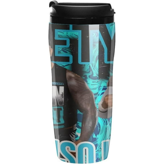 Jey Uso Merch Coffee Mug With Lids Thermos Plastic Travel Cup Reusable Cups For Hot And Cold Drink 350ml