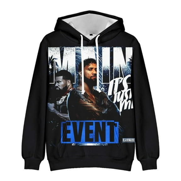 Jey Uso Merch Hoodie Classic 3D Print Sweatshirt Unisex Fashion Casual Pullover Streetwear