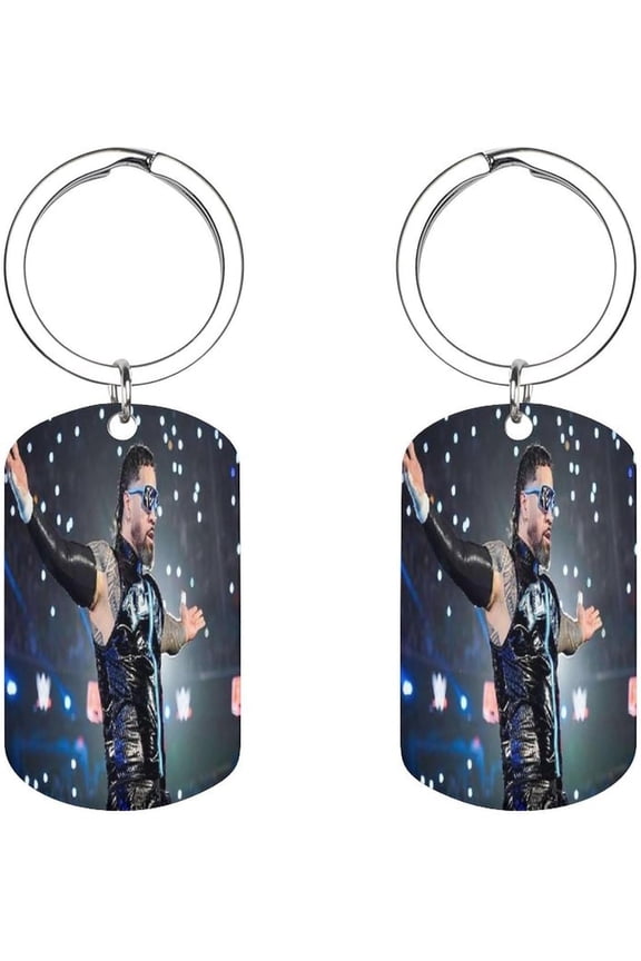 Jey Uso Merch Keychain Yeet Metal Car Key Ring For Women Men Keychain Bag Purse Accessories Gift 2x1.1 Inch