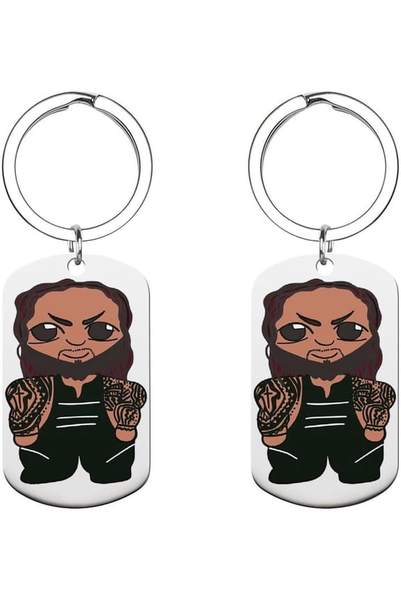 Jey Uso Merch Keychain Yeet Metal Car Key Ring For Women Men Keychain Bag Purse Accessories Gift 2x1.1 Inch