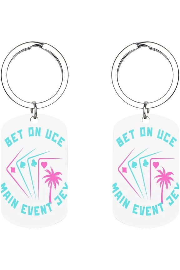 Jey Uso Merch Keychain Yeet Metal Car Key Ring For Women Men Keychain Bag Purse Accessories Gift 2x1.1 Inch