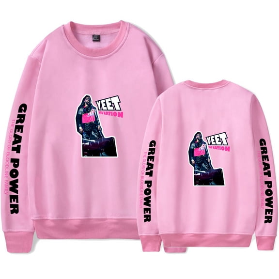 Jey Uso Merch fashion casual men's and women's long sleeved round neck pullover