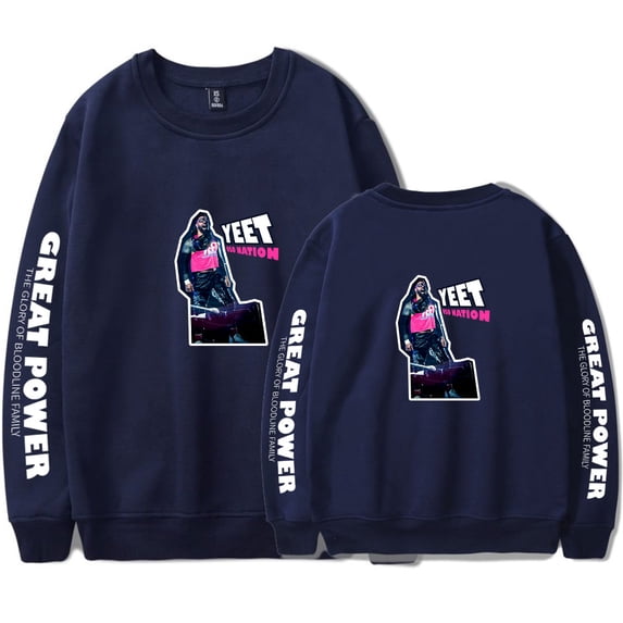 Jey Uso Merch fashion casual men's and women's long sleeved round neck pullover