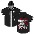 thumbnail image 1 of Jey Uso Mon-Jey Night RAW Hooded Baseball Jersey Short Sleeve Shirt Women Men Crewneck Tee, 1 of 2