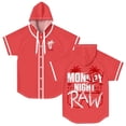 thumbnail image 1 of Jey Uso Mon-Jey Night RAW Hooded Baseball Jersey Short Sleeve Shirt Women Men Crewneck Tee, 1 of 3
