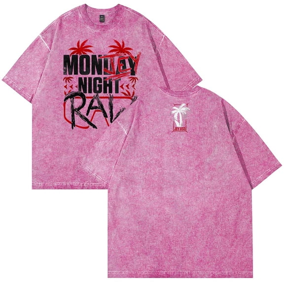 Jey Uso Mon-Jey Night RAW T-Shirt Cotton Wash Tee Women Men Short Sleeve Casual Crewneck Tee