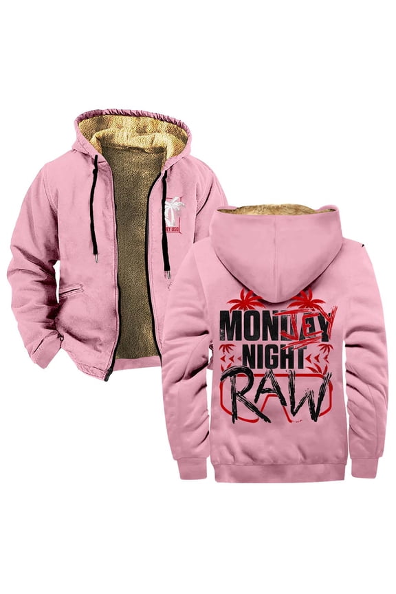 Jey Uso Mon-Jey Night RAW Zipper Hoodies Women Men Jacket Parkas Long Sleeve Fashion Streetwear Coat
