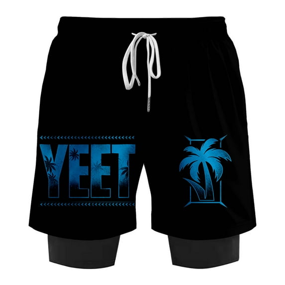 Jey Uso Orange Yeet Merch Fake Two Piece Shorts Cosplay Women Men HipHop Streetwear Short Pants