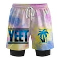 thumbnail image 1 of Jey Uso Orange Yeet Merch Fake Two Piece Shorts Cosplay Women Men HipHop Streetwear Short Pants, 1 of 3