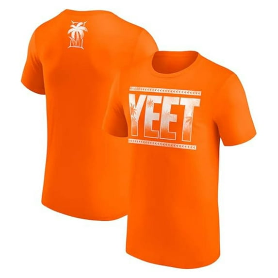 Jey Uso Orange Yeet Merch T-Shirts Streetwear Top Cosplay Unisex Fashion Crewneck Short Sleeve Tee