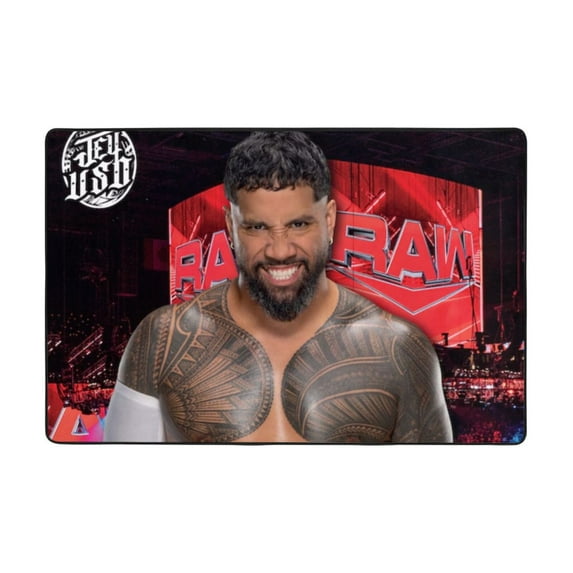 Jey Uso Rug, Ultra Soft Flannel Area Rug With Non-Slip Backing, Plush Memory Foam Carpet Rug For Bedroom, Living Roo,M Dining Ro,Om Playroom, Absorbent Washable Floor Mat