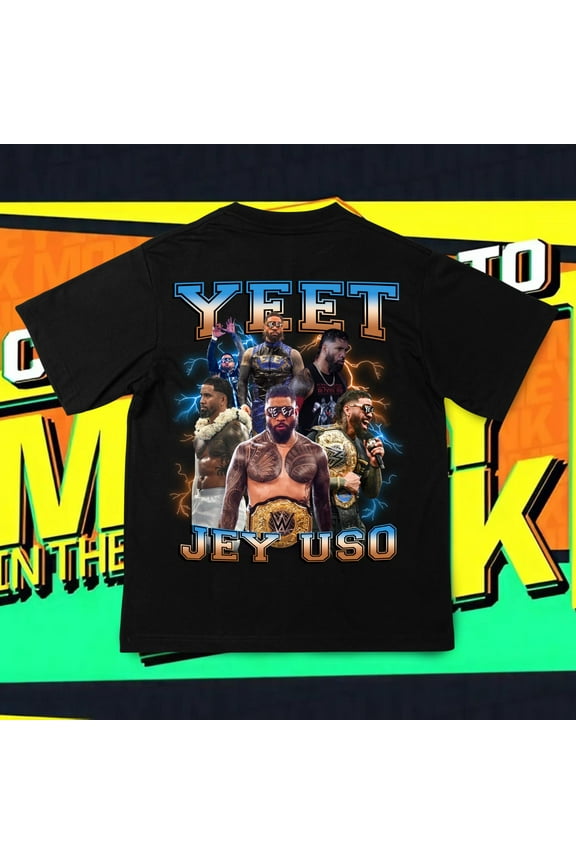 Jey Uso Shirt, World Heavyweight Champion, Yeet Wrestler shirt, Smackdown Shirt, Wrestling Sport Shirt, Gift For Him And Kid
