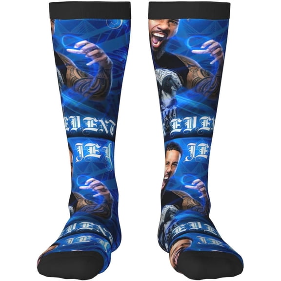 Jey Uso Stocking Women's Crew Sock High Sock Soft Men's Athletic Socks Outdoor Socks