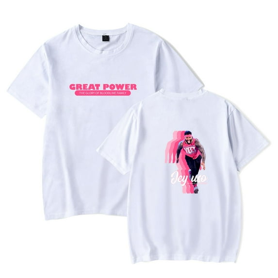 Jey Uso T-shirt Logo Short Sleeve Women Men Crew Neck T-shirt Fashion Summer Tops