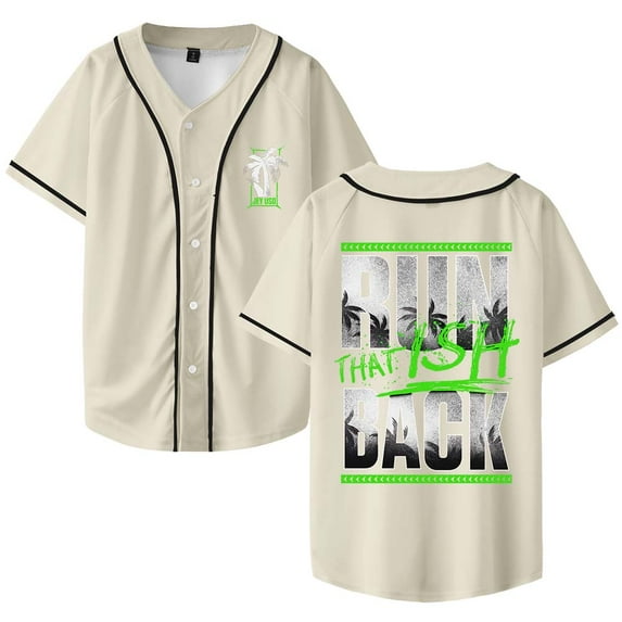 Jey Uso That Ish Back Baseball Jersey Shirt V-Neck Women Men Short Sleeve Streetwear Clothes