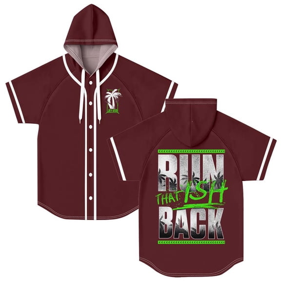 Jey Uso That Ish Back Hooded Baseball Jersey Short Sleeve Shirt Women Men Crewneck Tee