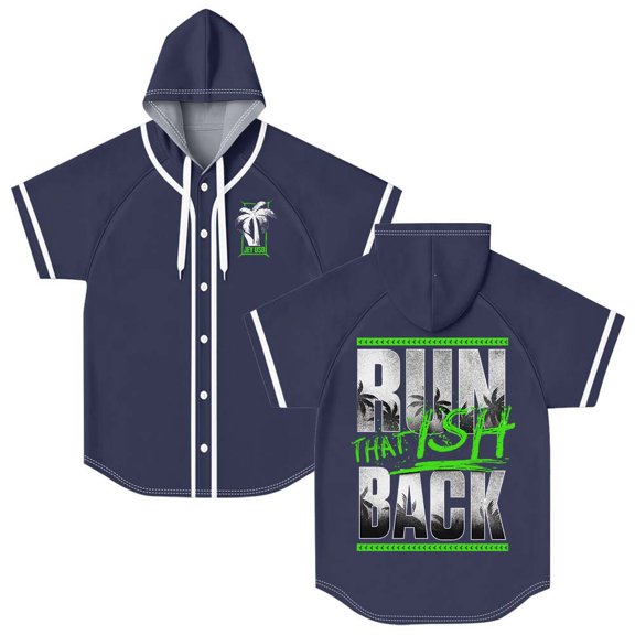 Jey Uso That Ish Back Hooded Baseball Jersey Short Sleeve Shirt Women Men Crewneck Tee