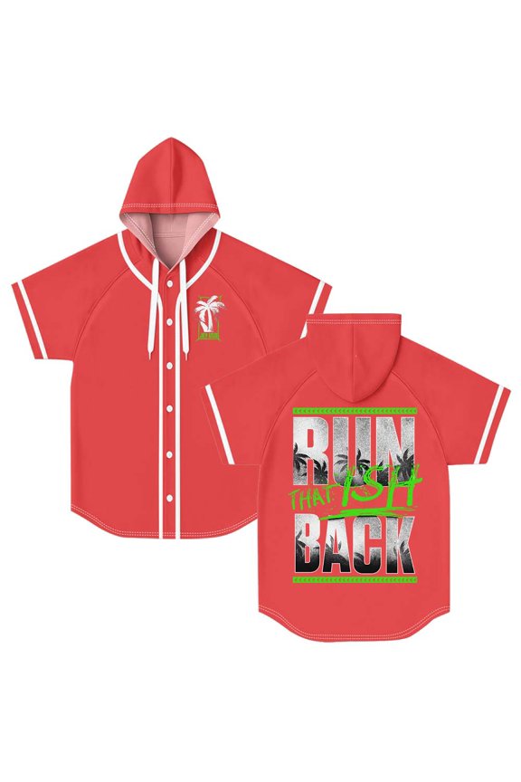 Jey Uso That Ish Back Hooded Baseball Jersey Short Sleeve Shirt Women Men Crewneck Tee